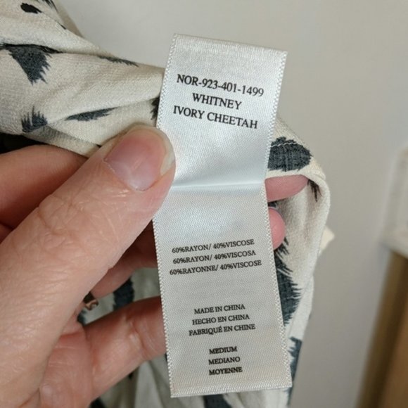 Rails | Ivory Cheetah Print | Ivory & Black | M - Picture 5 of 5